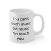 Tassen „Music Can Touch You“-Becher, Keramiktasse, Geschenke, 325 ml