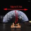 Decoratieve beeldjes Retro Chinese Zijde Bamboe Vouwventilator Bloemenschildering Hand Held Fans Dansfeest