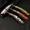 Electric Shavers 3D Painted Shaver Stainless Steel Straight Edge Razor Personalized Graffiti Mens Gift Manual Folding Haircut Beard Knife Y0610 240329