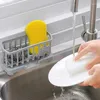 Kök förvaring Hushållens dräneringshylla Multifunktionsskål Tvätt Svamp Avtagbar rack som är lämplig för badrum