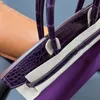 Sac fourre-tout de créateur de mode sacs à main de luxe de haute qualité 30CM peau d'alligator togo sac femme bicolore sac fourre-tout moyen couture à la main sac violet emballage de boîte-cadeau sac de dame