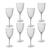 Disposable Cups Straws 8 Pcs Glass Plastic Goblets One-ff Red Cup Cocktail Mother For Party