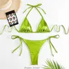 Pure color swimsuit bikini Womens Swimwear Sexy Lace-up Bikini Durable Wear Swimsuit Womens bikini designer Sexy Beach Bikini swim suit