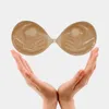 Bras Front Buckle Silicone Chest Stickers For Women Strapless Self-Adhesive Invisible Gathering Enhance Breathable Bra