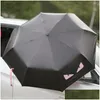 Guarda-chuvas Little Devil Guarda-chuva Revestimento Preto Proteção UV À Prova de Vento Sunsn Quatro Dobrável Ensolarado Chuvoso DBC Dh1374 Drop Delivery Home G G Dhfqp