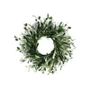 Decorative Flowers Olive Fruit Wreath Porch Decoration Front Door Outdoor Hanging Valentines For Wooden Rose Artificial