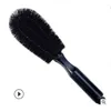 Brosse de nettoyage de roue de voiture, outil de nettoyage de lavage de pneu de brosse de gommage de jante de pneu de voiture, nettoyant à poils souples pour la cuisine de maison de camion de voiture O