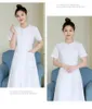 1pc Women New Solid Color Nurse Uniform Clothes Female Short Sleeve Summer Thin Beauty Sal Hospital Work Clothes k3ds#