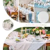 10 pçs terracot semisheer gaze mesa corredor cheesecloth configuração jantar festa de casamento banquetes de natal arcos decoração do bolo 240322