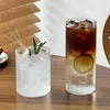 Bicchieri da vino Tazze da caffè sottili Tazza da acqua trasparente Succo di vetro creativo Bevanda fredda Accessori da cucina americana