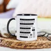 Canecas Caneca de café romântica Entradas de informações Xícara de chá Amor doce presente para o aniversário do dia dos namorados para ele seu namorado namorada