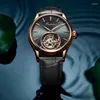 Relojes de pulsera AESOP Hombres Tourbillon Relojes mecánicos Caja de oro resistente al agua Cronógrafo de cristal de zafiro Moda de lujo Masculino 2024