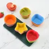 Backformen 7 teile/los Silikon Kuchen Tasse Runde Geformt Muffin Cupcake Formen Home Küche Kochen Liefert Dekorieren Werkzeuge