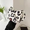 Abendtaschen 2024 Mehrfarbiger Leopardendruck Modetrend Canvas Handtasche Herren Geldbörsen oder Schulter