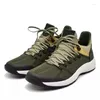 Chaussures décontractées pour hommes en plein air respirant maille légère course antidérapante athlète sous-vêtements de sport à lacets Joggers Gym Fitness baskets