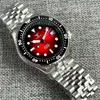 Armbandsur tandorio 20bar dykning automatisk klocka för män lysande röd urtavla NH35 Sapphire Crystal 200m vattentät 41mm reloj hombre