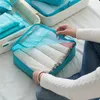Sacs de rangement 7pcs sac de voyage pochette de bagage vêtements étanches à l'humidité organisateur d'emballage multifonctionnel pour chaussures à la maison