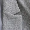 Ternos femininos keyanketian 2024 lançamento espinha de peixe terno de lã estilo unissex bolsos com aba de um botão solto casaco de lã outerwear topo
