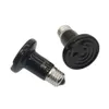 10 Pcs E27 Pet Heating Light 25W 50W 75W 100W Mini Infrared Ceramic Emitter Heat Bulb Black For Reptile Pet Brooder Lamp