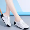 Sandals Women Dressy Single Shoe Shallow Mouth Half Trailer Hollow Hole Thick Sole Round Toe Platform Cake Shoes