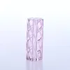 5 pièces/boîte en Stock 7 trous ligne de vis rose modèle pointes de filtre en verre de fumée/pointe de fumée en verre avec trous pour accessoires de fumer