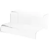 Decorative Plates Acrylic Booth Display Shelf Stands Clear For Shoe Holder Riser Transparent Risers