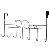 Hooks Rails Door Back Hook Closet Holder Black Ornament Hallway Storage Coat Rack Metal Wall Hangers Drop Delivery Home Garden Houseke Dhbzy