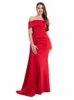 Romagic Women Sl Neck Sexy Cocktail Prom Evening Dr Strapl Stretch Bodyc con Ribb Wedding Party Maxi Dres H9ah #