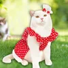 Vêtements pour chiens Belle jupe pour animaux de compagnie Pull respirant Couvre-chef Chiot Dots Robe