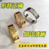 High luxury designer ring Carter V Gold High Version Love Eternal Couple Ring Three Diamon Ring Thick Electroplated 18K Pure Silver Jewelry Original 1:1 With Real Logo