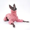 Vêtements pour chiens Greyhound peluche veste à quatre pattes avec isolation double face couleur unie vêtements confortables