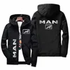 2022 Merk Herfst Winter Hoodie Heren Vrachtwagen Man Auto Merk Logo Print Heren Zip Jas Heren Hoodie en Sweatshirt Casual Jas U5V1 #