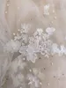 Aplikacje Wedding Veil 3D FRS Pearls Bridal Veils Kaplica Długość Elegancka zrydowa welda narzeczona Weselna Akoria 82mn#