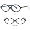 Sunglasses Anti Blue Light Eyeglasses Korean Fashion Oval Small Frame Men Women Computer Reading Glasses Y2k Eyewear