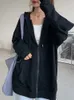 Große FÖRDERUNG Y2K Neue Europäische und Amerikanische Kapuzenpullover Frauen Lose Koreanische Herbst/Winter Salz Plüsch Casual Lg Sleeve Mantel 85Vu #