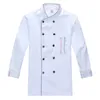 Униформа для общественного питания, мужская кухонная куртка с рукавами LG, рабочая униформа для отеля, женская одежда для официанта, ресторана, 80rx #