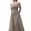 Serene Hill Dubai Luxury pärlblå sjöjungfru elegant overskirt kväll dres klänningar 2024 för kvinnor bröllopsfest la71634 d7qp#