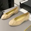 Designer C Marchio di lusso Piemonte Ballerine Sandali Scarpe da donna Channel Fisherman Scarpe casual in morbida pelle Mocassini Slider piatti in pelle 34-42 Con scatola