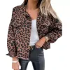 vintage Denim Jackets for Women 2024 New Leopard Demin Jacket Trendy Lg Sleeve Slim Winter Jacket Women Coats Boyfriend Loose R9tP#