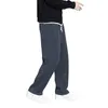 Męskie spodnie moda wiosna jesienna spodnie dresowe szerokie noga proste workowate swobodne odzież uliczna solidne luźne spodnie na torze plus size 8xl
