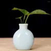 Vaser keramisk blomma vas fast färg mini stationär hantverk dekorativ hemträdgård