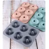 Stampi da cottura stampo di ciambelle in silicone per 6 ciambelle per la lavastoviglie antiaderente resistente al calore e cucina a microonde