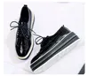 Walking Shoes Styles Wedges Platform Single Height Increasing Lace Up Stars Women