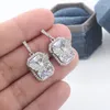 Dangle Brincos Feminino Luxo Cristal Borboleta Stud Garra Design Zircão Bonito Animal Casamento Prom Promessa Para As Mulheres