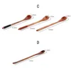 Spoons 1pcs Long Handle Coffee Spoon Creative Solid Wood Tableware Stir Stick Milk Tea Honey Wooden Kitchen Tools