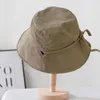 Berets Lady Fisherman Hat Stylish Lace-up Women's With Wide Brim Anti-uv Protection Summer Cap For Ladies Windproof