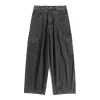 Baggy Jeans hommes noir large Denim pantalon surdimensionné Cargo coréen Fi vêtements masculins pantalons de survêtement pantalons de survêtement I6Wa #