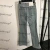 Hiphopjeans Vrouwelijke ontwerper Jean Pant Slanke lange broek Feestbanket Persoonlijkheid Jeans Luxe denimbroek