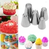 Baking Tools 1 Set Of 5 Large Stainless Steel Pastry Nozzles DIY Cake Decorating Kits