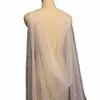 Topqueen G41 Cape de mariée Voile avec perles Châle de mariée Capes boléro pour Dr Veil Mariée Tulle Cape de mariée d'été personnalisable p1MY #